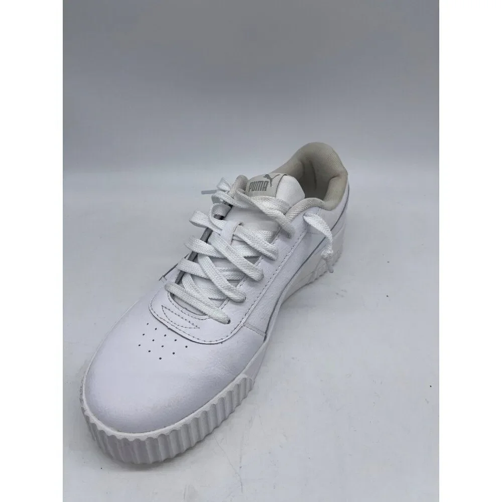 Puma Carina White Low Platform Sneakers Size Womens 11
